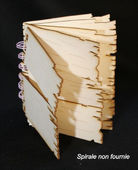 Embellissement Scrap Mini-Album de Planches Usées, en Carton bois