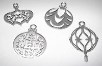 Embellissement Scrap Somptueuses Boules de Noël, en Miroir