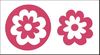 embellissement en français pour le scrapbooking Grandes Fleurs à 8 Pétales, en Papier Bazzill