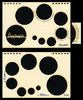 embellissement en français pour le scrapbooking Couverture de Mini-album à Cercles, format paysage, en Carton