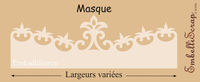 Embellissement Scrap Lisière Baroque, de 2 tailles, Masque