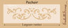 Embellissement Scrap Bordure de Guirlande de Volutes, de 2 tailles, Pochoir 