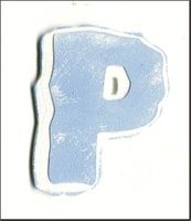 Embellissement Scrap Lettre Majuscule P