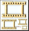 embellissement en français pour le scrapbooking Négatifs Photo Unitaires, de 15 cm et plus petits, en Carton bois