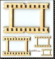 Embellissement Scrap Négatifs Photo Unitaires, de 15 cm et plus petits, en Carton bois