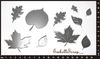 embellissement en français pour le scrapbooking Pelletée de Feuilles, en Miroir