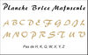 embellissement en français pour le scrapbooking Planche Brice Majuscule Classique en Transparence