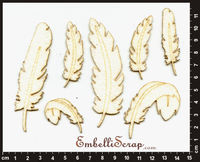 Embellissement Scrap Plumes, en Feutrine