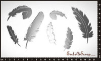 Embellissement Scrap Plumes, en Miroir