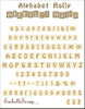 embellissement en français pour le scrapbooking Alphabet Holly Classique en Transparence