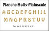 embellissement en français pour le scrapbooking Planche Holly Majuscule Mini en Transparence