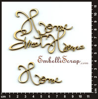 Embellissement Scrap Mots 