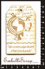 embellissement en français pour le scrapbooking Etiquette Mappemonde gravée, Personnalisée, en Carton bois