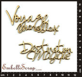 Embellissement Scrap Mots 