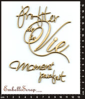 Embellissement Scrap Mots 