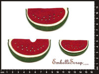 Embellissement Scrap Pastèques, en Feutrine