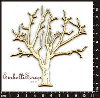 Embellissement Scrap 1 Arbre en Hiver, en Carton bois