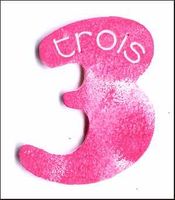 Embellissement Scrap Chiffre 3