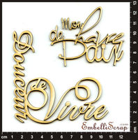 Embellissement Scrap Mots 