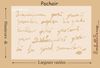 Embellissement Scrap Effet Ecriture Ancienne, de différentes tailles, Pochoir
