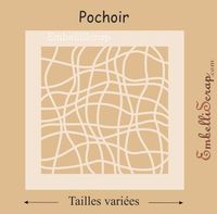 Embellissement Scrap Grille de Fils Laches, de différentes tailles, Pochoir