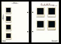 Embellissement Scrap Couverture de Mini-album Pola par Scrapucine, en Carton