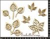 embellissement en français pour le scrapbooking Feuilles Ajourées de CatAngel, en Carton bois