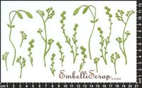 Embellissement Scrap Brins de petites Fleurs, en Papier