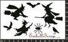 embellissement en français pour le scrapbooking Silhouette de Sorcières, en Papier