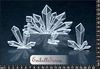 embellissement en français pour le scrapbooking Cristaux de Glace de Catangel, en Transparence