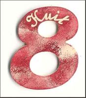 Embellissement Scrap Chiffre 8