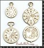 embellissement en français pour le scrapbooking Montres à Gousset à Engrenages, en Carton bois