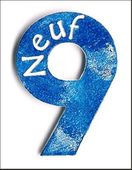 Embellissement Scrap Chiffre 9