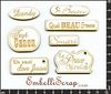 embellissement en français pour le scrapbooking Mots gravés du 