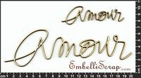 Embellissement Scrap Grand Mot Manuscrit 