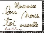 Embellissement Scrap Les Mots Manuscrits 