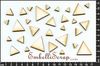 Embellissement Scrap Triangles Pleins, en Carton bois