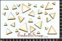 Embellissement Scrap Triangles Pleins, en Carton bois