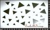 embellissement en français pour le scrapbooking Triangles Pleins, en Miroir