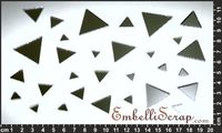 Embellissement Scrap Triangles Pleins, en Miroir