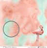 Embellissement Scrap Aquarelle d'E=Va et flamant rose, Coll. Jardin d'Ailleurs