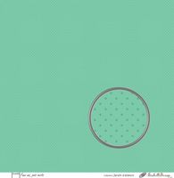 Embellissement Scrap Faux uni, pois verts, Coll. Jardin d'Ailleurs