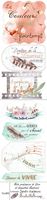 Embellissement Scrap Mots printaniers de Véro & étiquettes illustrées, Jardin d'Ailleurs