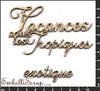 embellissement en français pour le scrapbooking Mots 