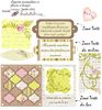 embellissement en français pour le scrapbooking Etiquettes personnalisées et fleuries à découper, Coll Jardin d'ici