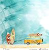 embellissement en français pour le scrapbooking Le surfeur, Coll. Menthe citron