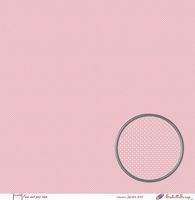Embellissement Scrap Faux unis pois rose, Coll. Jardin d'ici