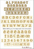 embellissement en français pour le scrapbooking Alphabet Barbara Mini en Papier Imprimé Découpé