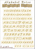embellissement en français pour le scrapbooking Alphabet Brice Mini en Papier Imprimé Découpé