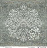 Embellissement Scrap Mandala sur pierre, Coll. Cocooning